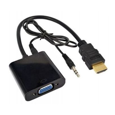 Adaptateur HDMI Male vers VGA Femelle Avec AUDIO - BLANC (ADAP-HDMI...